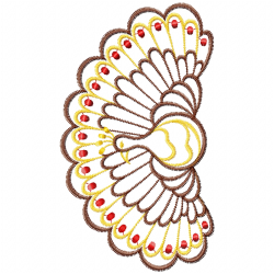 Peacock Embroidery Design 3